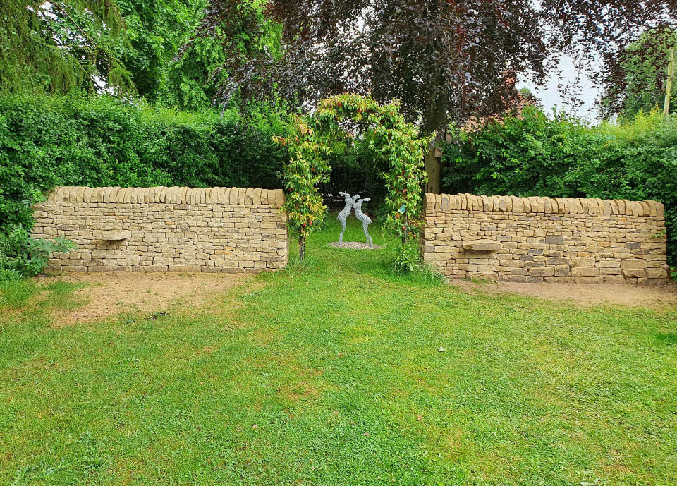 Example of dry stone walling derbyshire